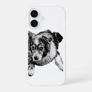 Coque iPhone 16 Étui iPhone pour chien de berger australien au rep