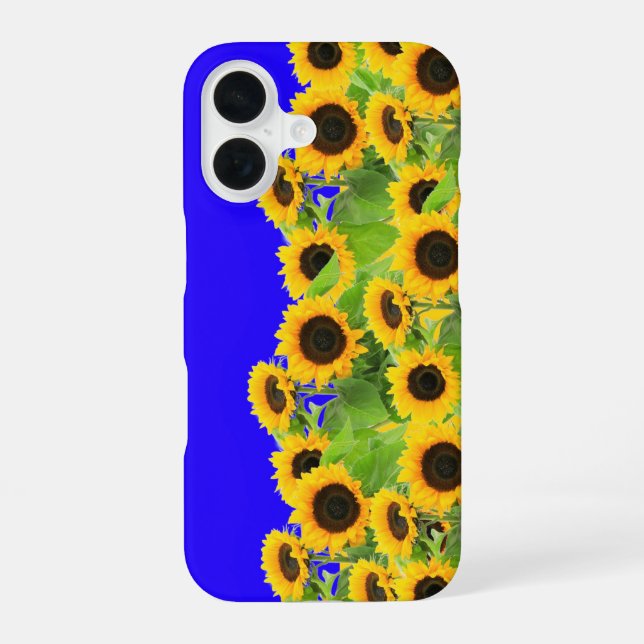 Coque iPhone 16 Étui iPhone Tournesols (Verso)