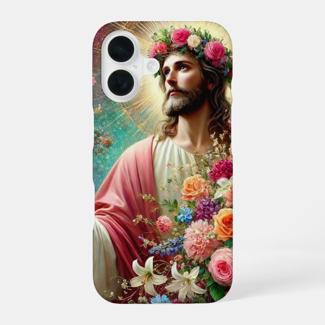 Coque iPhone 16 Étui Jésus pour iPhone 16 ! (Verso)