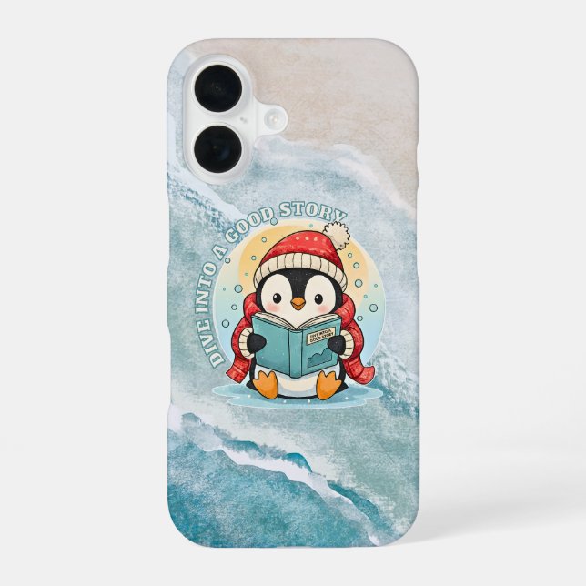 Coque iPhone 16 Étui Mince pour iPhone 16 Pingouin Universitaire F (Verso)