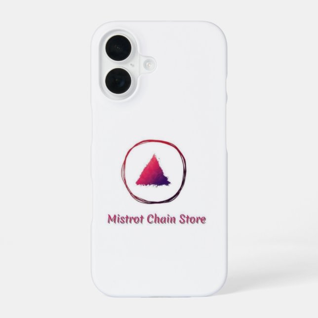 Coque iPhone 16 Étui Mistrot Chaîne de magasins pour Iphone 16 (Verso)