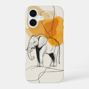 Coque iPhone 16 Étui Noble Elephant Grace pour iPhone / iPad