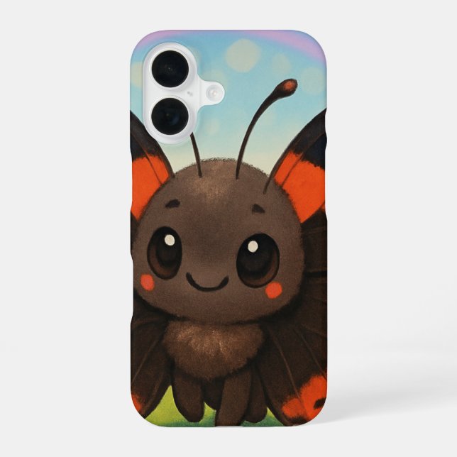 Coque iPhone 16 Étui pour iPhone 16 Amiral Rouge Mignon (Verso)