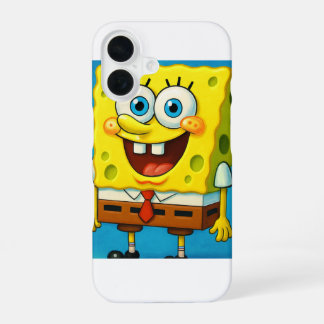 Coque iPhone 16 Étui pour iPhone 16 avec personnage jaune amusant