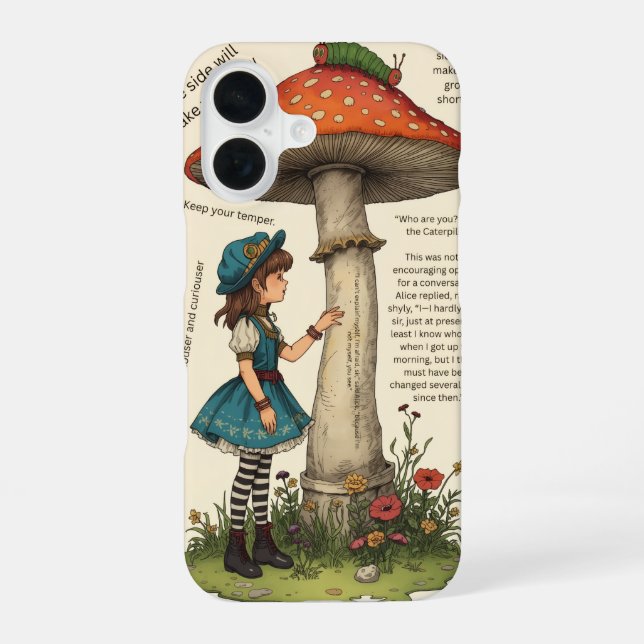 Coque iPhone 16 Étui pour iPhone 16 Conseils de chenille (Verso)