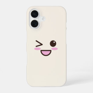 Coque iPhone 16 Étui pour iPhone 16 Kawaii Eyes – Téléphone mignon