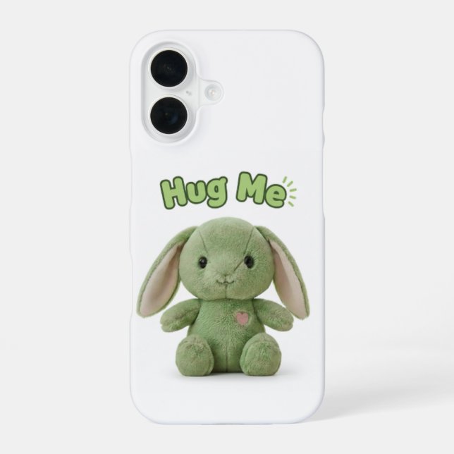 Coque iPhone 16 Étui pour iPhone 16 Lapin Câlin (Verso)