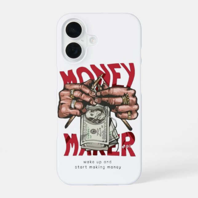 Coque iPhone 16 Étui pour iPhone 16 Money Maker (Verso)