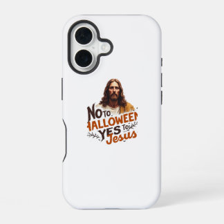 Coque iPhone 16 Étui pour iPhone 16 Pas Halloween Oui Jésus