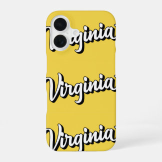 Coque iPhone 16 Étui pour iPhone 16 Pro Virginia Pride