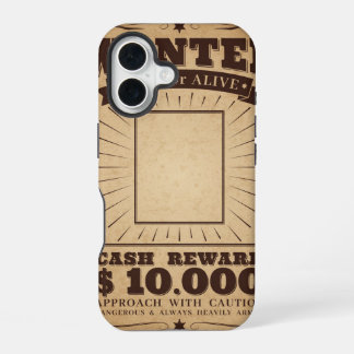 Coque iPhone 16 Étui pour iPhone 16 Recherché Mort ou Vif