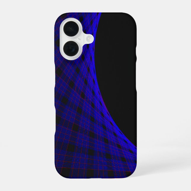 Coque iPhone 16 Étui pour iPhone 16 Tapis Géométrique Spatial (Verso)