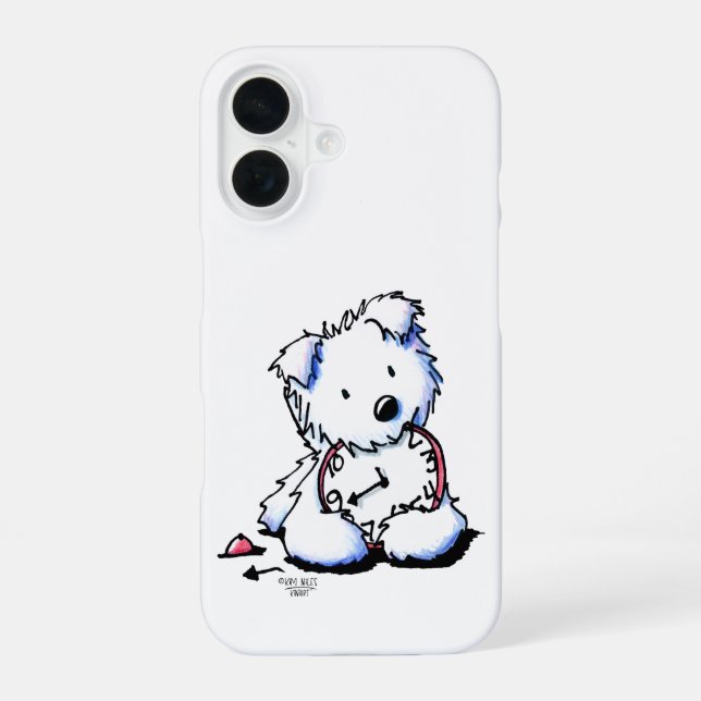 Coque iPhone 16 Étui pour iPhone Case-Mate Westie Time (Verso)