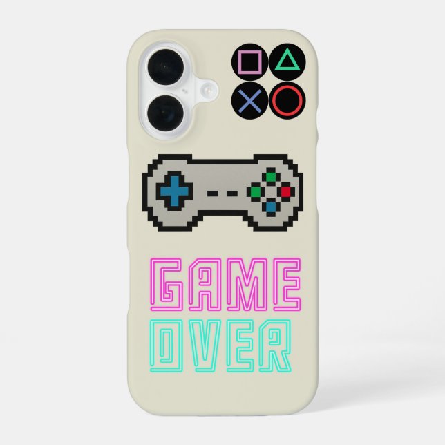 Coque iPhone 16 Étui pour iPhone de jeu – Couverture de jeu vidéo  (Verso)