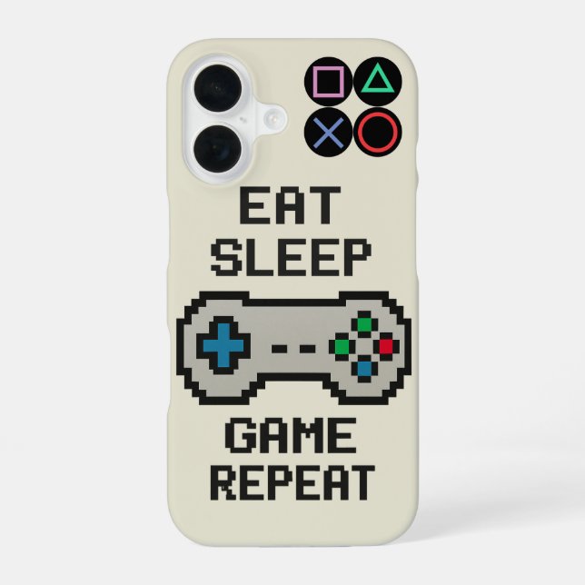 Coque iPhone 16 Étui pour iPhone de jeu – Couverture de jeu vidéo  (Verso)