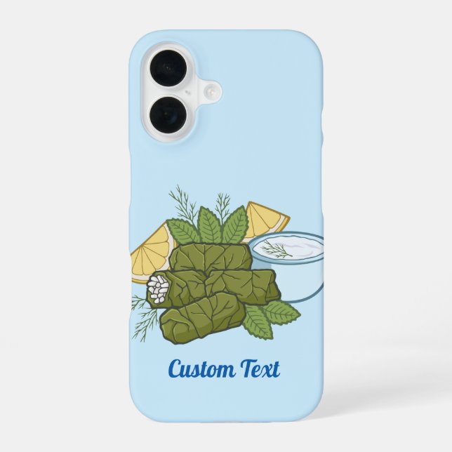 Coque iPhone 16 Étui pour iPhone Dolmadakia (Verso)