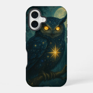 Coque iPhone 16 Étui pour iPhone Fantasy Owl – Lumière Lunaire Ens