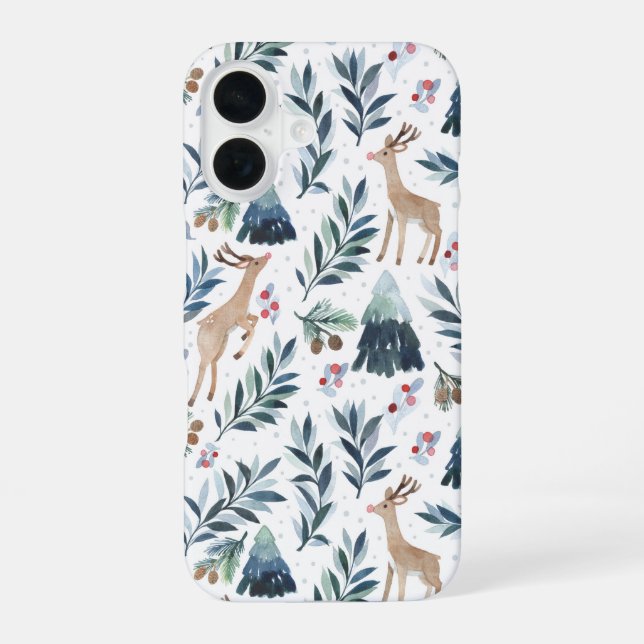 Coque iPhone 16 Étui pour iPhone / iPad Rènes dans la forêt (Verso)