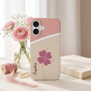 Coque iPhone 16 Étui pour iPhone Lucky Clover – Un Cadeau Sucré po