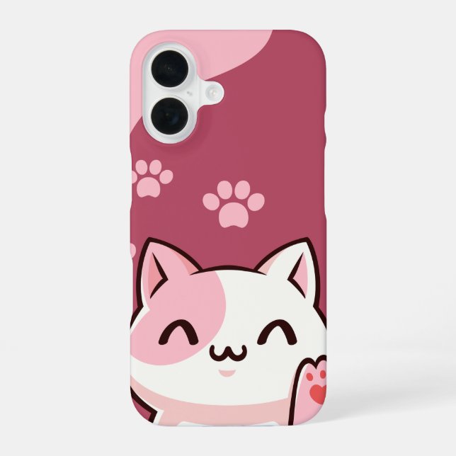 Coque iPhone 16 Étui pour iPhone Meow Magic (Verso)