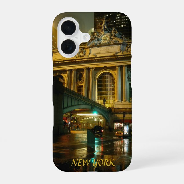 Coque iPhone 16 Étui pour iPhone New York Grand Central Phone Case (Verso)