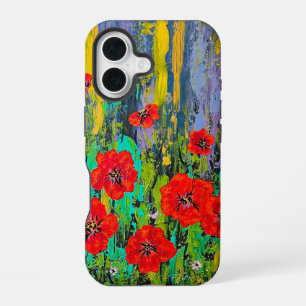 Coque iPhone 16 Étui pour iPhone Poppies