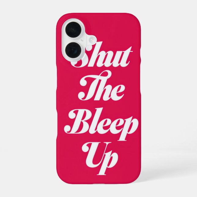 Coque iPhone 16 Étui pour iphone « Taisez le juron »  (Verso)