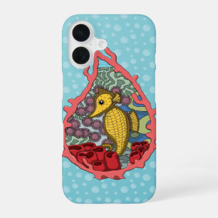Coque iPhone 16 Étui pour iPhone Tanga le hippocampe Case-Mate