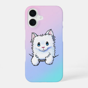 Coque iPhone 16 Étui pour iPhone White Kitty