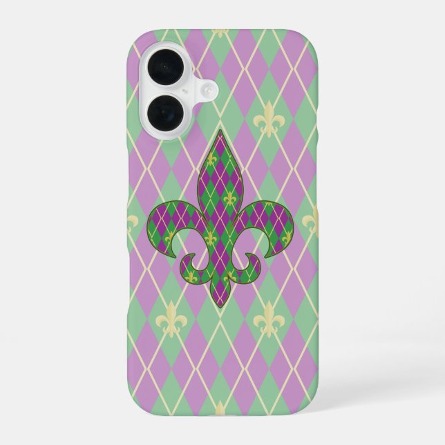 Coque iPhone 16 Étui pour téléphone Carnival Argyle Case-Mate (Verso)