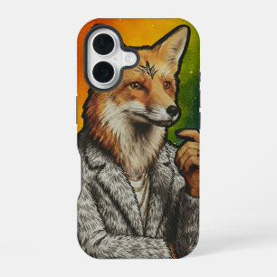 Coque iPhone 16 Étui pour téléphone Gentleman Fox