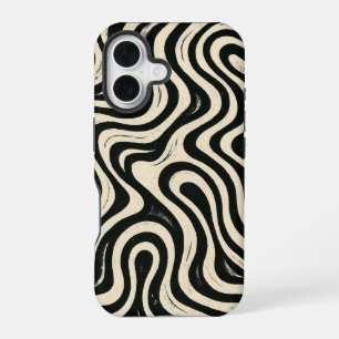 Coque iPhone 16 Étui pour téléphone Groovy Swirl