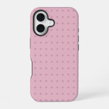 Étui pour téléphone / iPad rose à motif de cœur él