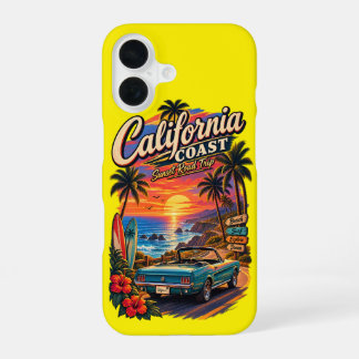 Coque iPhone 16 Étui pour téléphone Road Trip sur la côte californ