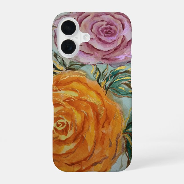 Coque iPhone 16 Étui pour téléphone Roses (Verso)
