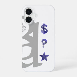 Coque iPhone 16 Étui RICH pour iPhone Tendance Abstrait Lilas Viol