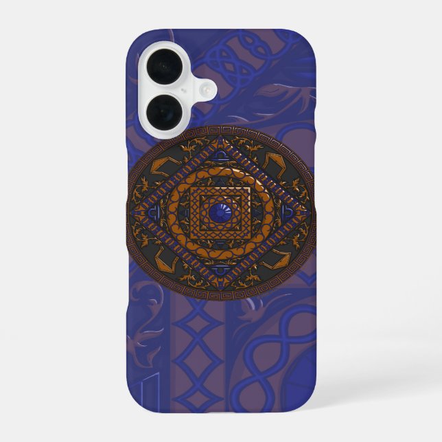 Coque iPhone 16 Étui téléphone Libra Mandala Case-Mate (Verso)