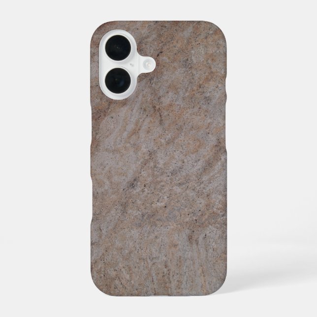 Coque iPhone 16 Étui tourbillon marbre marron (Verso)