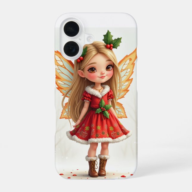 Coque iPhone 16 Étuis iPhone Christmas Fairy (Verso)