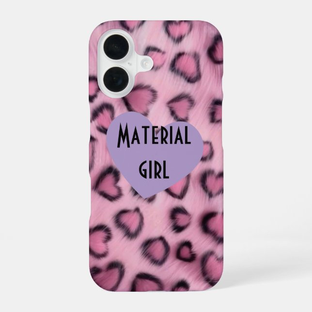 Coque iPhone 16 Étuis pour téléphone Material girl iPhone 16 (Verso)