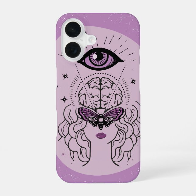 Coque iPhone 16 Éveil de l'œil intérieur (Verso)