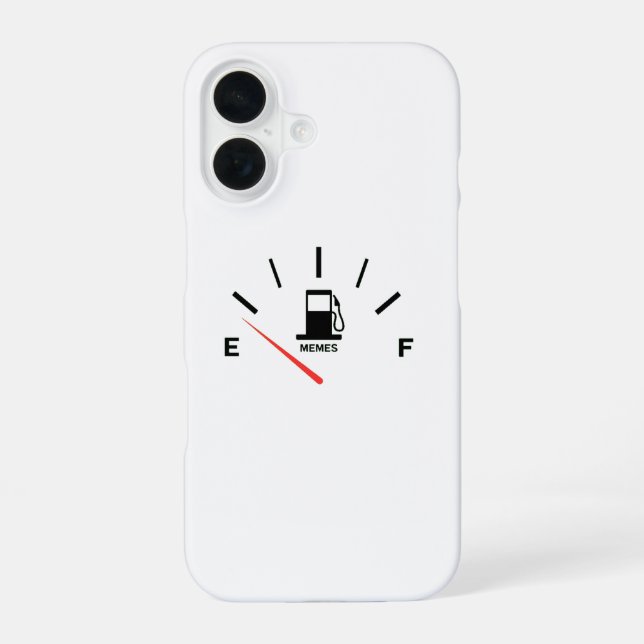 Coque iPhone 16 Exécution sur T-shirt Memes vides (Verso)