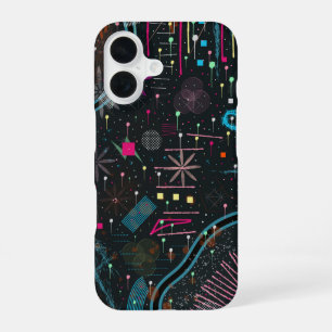 Coque iPhone 16 Expressionnisme abstrait maximaliste