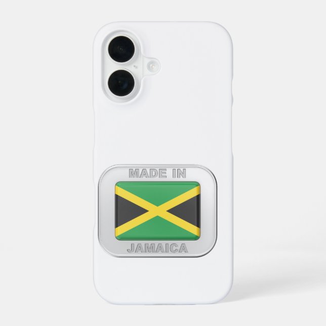 Coque iPhone 16 Fabriqué en Jamaïque (Verso)