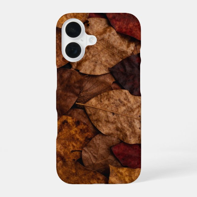 Coque iPhone 16 Fallen Leaves Fall Aesthetic Phone Case (Verso)