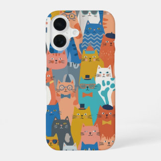 COQUE iPhone 16 FAMILLE DE CHATS