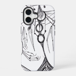 Coque iPhone 16 Fantaisie d'anime sombre Corbeau et Art démoniaque