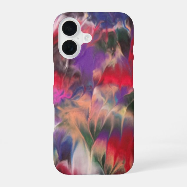 Coque iPhone 16 Fantaisie Florale (Verso)