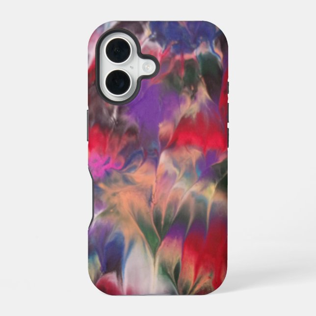 Coque iPhone 16 Fantaisie Florale (Verso)