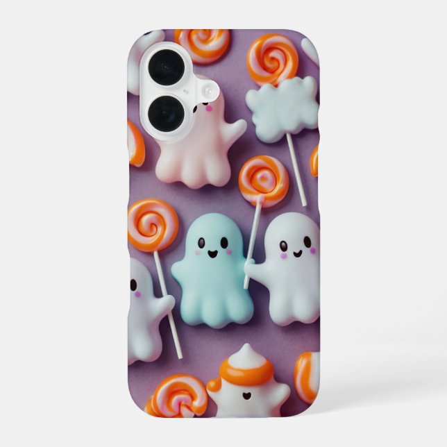 Coque iPhone 16 Fantômes Mignons (Verso)
